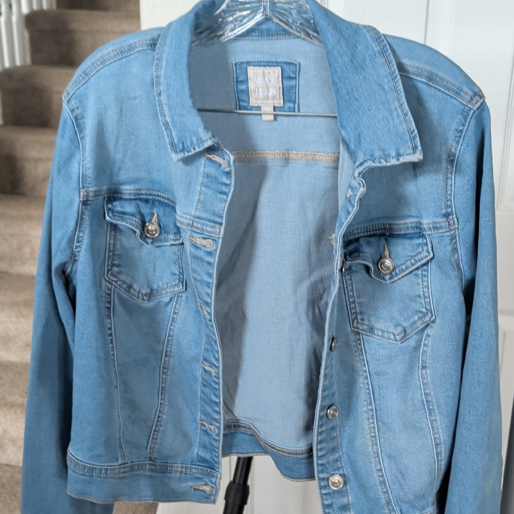 Wax Jean Light Blue Denim Jacket - Women's Jean Coat